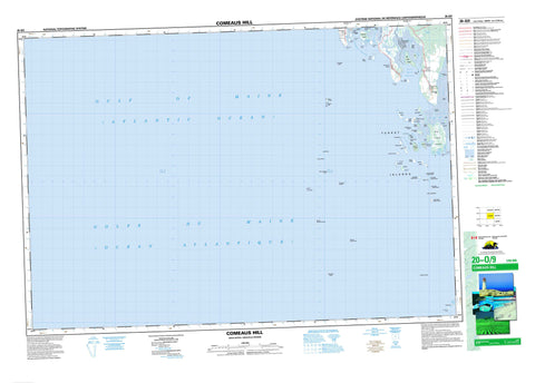 020O09 Comeaus Hill Canadian topographic map, 1:50,000 scale