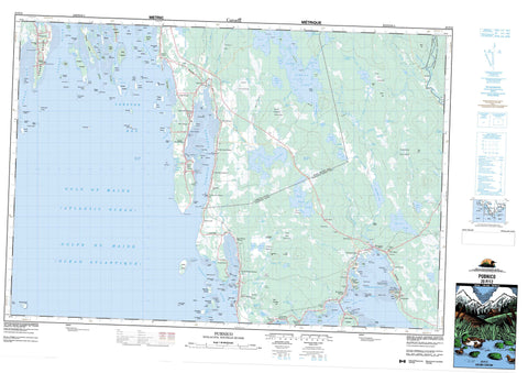 020P12 Pubnico Canadian topographic map, 1:50,000 scale