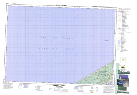 021A13 Granville Ferry Canadian topographic map, 1:50,000 scale