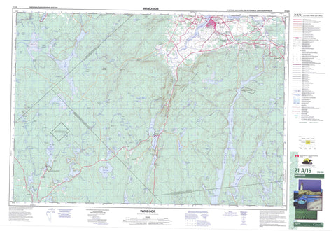 021A16 Windsor Canadian topographic map, 1:50,000 scale