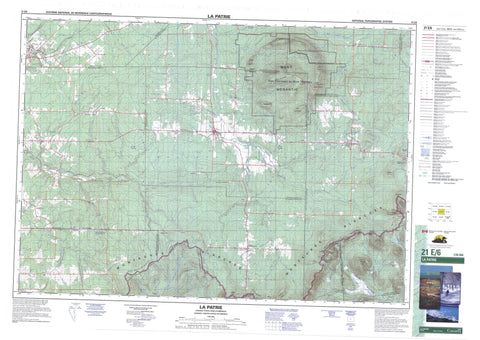 021E06 La Patrie Canadian topographic map, 1:50,000 scale