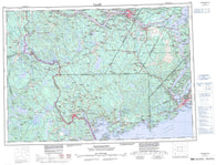 021G Fredericton Canadian topographic map, 1:250,000 scale