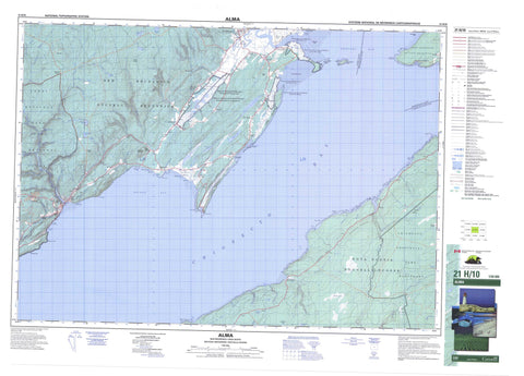 021H10 Alma Canadian topographic map, 1:50,000 scale