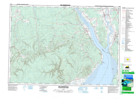 021H15 Hillsborough Canadian topographic map, 1:50,000 scale