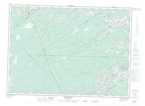021I11 Rogersville Canadian topographic map, 1:50,000 scale