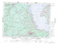 021I Moncton Canadian topographic map, 1:250,000 scale
