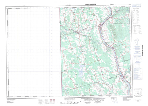 021J05 Florenceville Canadian topographic map, 1:50,000 scale