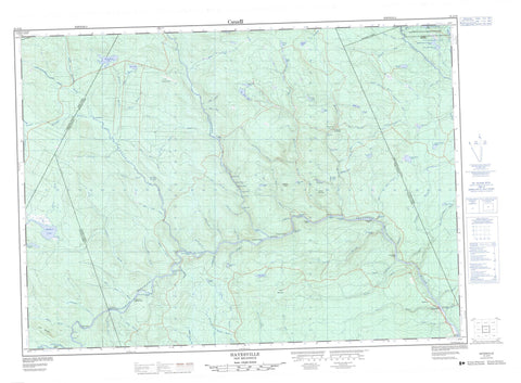 021J10 Hayesville Canadian topographic map, 1:50,000 scale