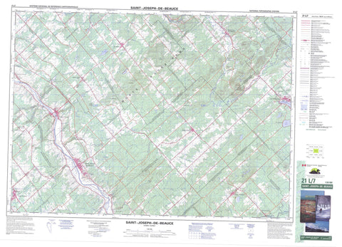 021L07 St Joseph De Beauce Canadian topographic map, 1:50,000 scale