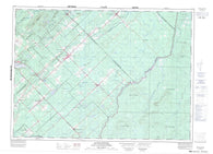 021L08 Sainte Justine Canadian topographic map, 1:50,000 scale
