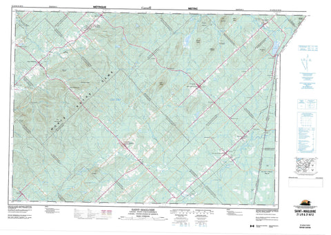 021L09 Saint Magloire Canadian topographic map, 1:50,000 scale