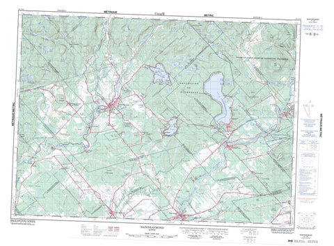 021L13 Saint Raymond Canadian topographic map, 1:50,000 scale