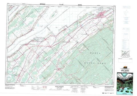 021L15 Saint Raphael Canadian topographic map, 1:50,000 scale