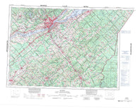 021L Quebec Canadian topographic map, 1:250,000 scale