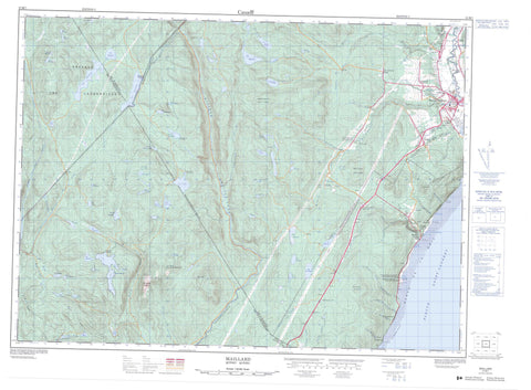 021M07 Maillard Canadian topographic map, 1:50,000 scale