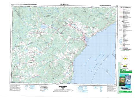 021M09 La Malbaie Canadian topographic map, 1:50,000 scale