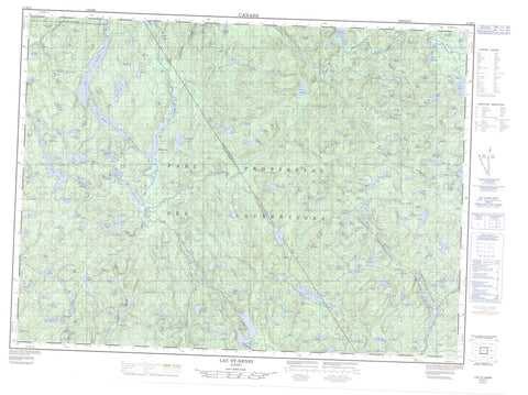 021M12 Lac St Henri Canadian topographic map, 1:50,000 scale