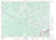 021N07 Lac Baker Canadian topographic map, 1:50,000 scale