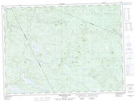 021O02 Serpentine Lake Canadian topographic map, 1:50,000 scale