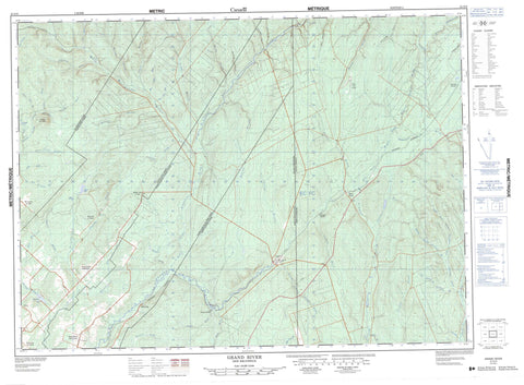 021O05 Grand River Canadian topographic map, 1:50,000 scale