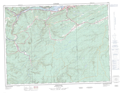 021O15 Atholville Canadian topographic map, 1:50,000 scale
