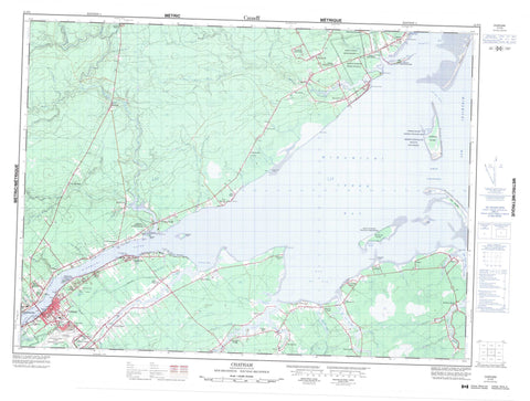 021P03 Chatham Canadian topographic map, 1:50,000 scale