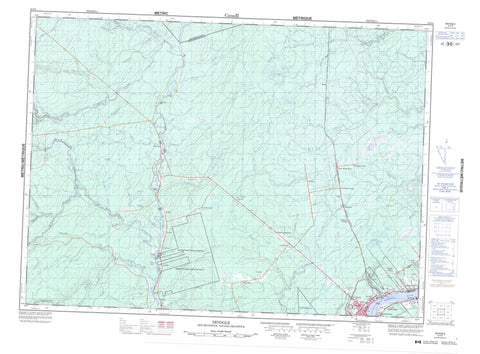 021P04 Sevogle Canadian topographic map, 1:50,000 scale