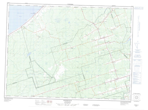 021P11 Burnsville Canadian topographic map, 1:50,000 scale