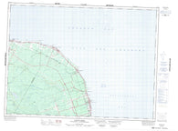 021P13 Pointe Verte Canadian topographic map, 1:50,000 scale