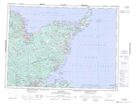 021P Bathurst Canadian topographic map, 1:250,000 scale