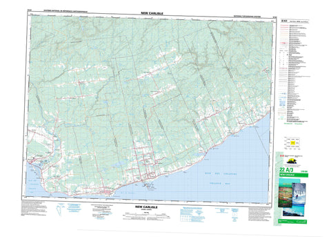 022A03 New Carlisle Canadian topographic map, 1:50,000 scale