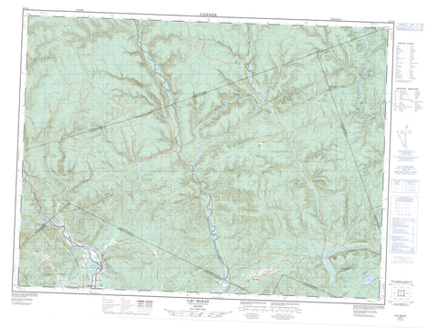 022A05 Lac Mckay Canadian topographic map, 1:50,000 scale