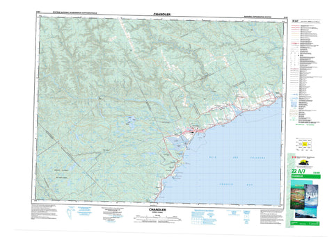 022A07 Chandler Canadian topographic map, 1:50,000 scale