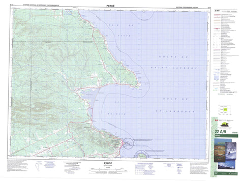 022A09 Perce Canadian topographic map, 1:50,000 scale