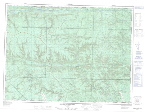 022A10 Grande Riviere Nord Canadian topographic map, 1:50,000 scale