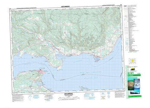 022B01 Escuminac Canadian topographic map, 1:50,000 scale