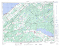 022B12 Sayabec Canadian topographic map, 1:50,000 scale