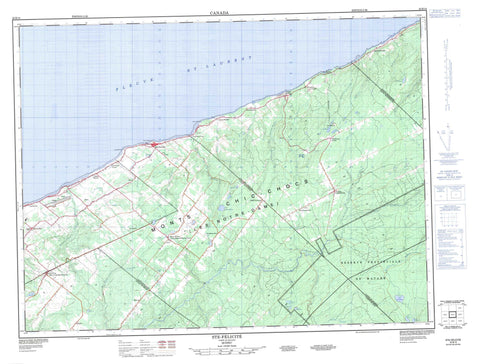 022B14 Ste Felicite Canadian topographic map, 1:50,000 scale