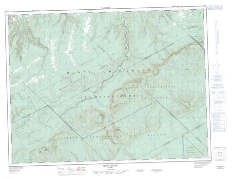 022B15 Mont Logan Canadian topographic map, 1:50,000 scale