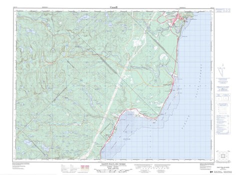 022C11 Saint Paul Du Nord Canadian topographic map, 1:50,000 scale