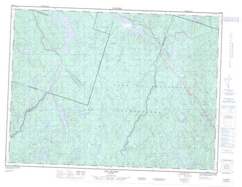 022D04 Lac Huard Canadian topographic map, 1:50,000 scale