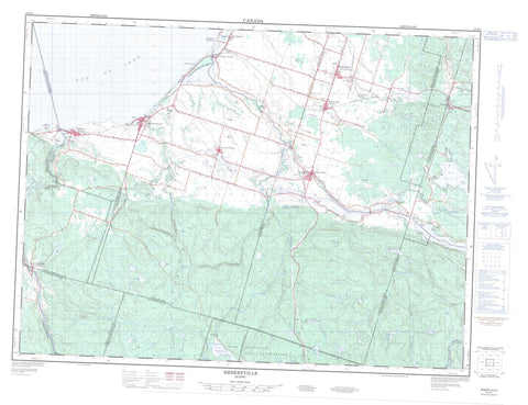 022D05 Hebertville Canadian topographic map, 1:50,000 scale