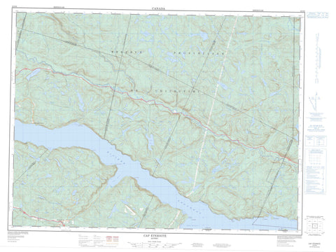 022D08 Cap Eternite Canadian topographic map, 1:50,000 scale