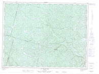 022D09 Lac Des Savanes Canadian topographic map, 1:50,000 scale