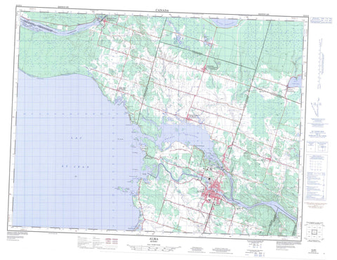 022D12 Alma Canadian topographic map, 1:50,000 scale