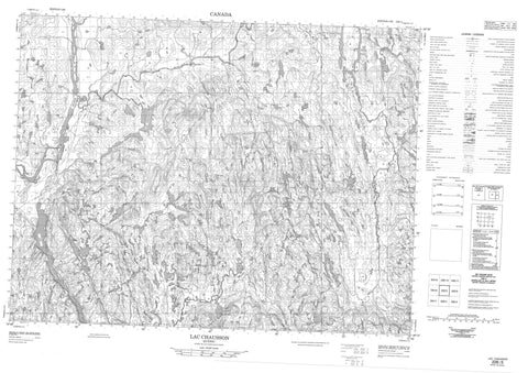 022E05 Lac Chausson Canadian topographic map, 1:50,000 scale