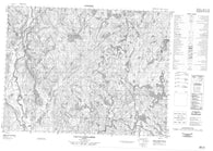 022E12 Lac La Capelliere Canadian topographic map, 1:50,000 scale