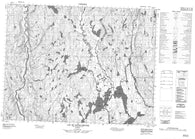 022E13 Lac Du Sapin Croche Canadian topographic map, 1:50,000 scale