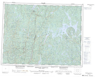 022E Reservoir Pipmuacan Canadian topographic map, 1:250,000 scale