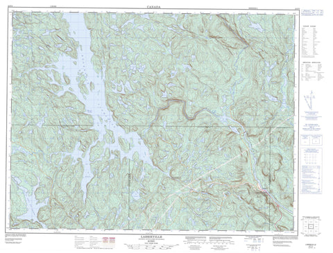 022F05 Labrieville Canadian topographic map, 1:50,000 scale